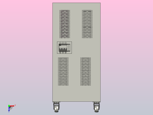 TNS1-9自动交流稳压器三维模型202012俯视缩略图