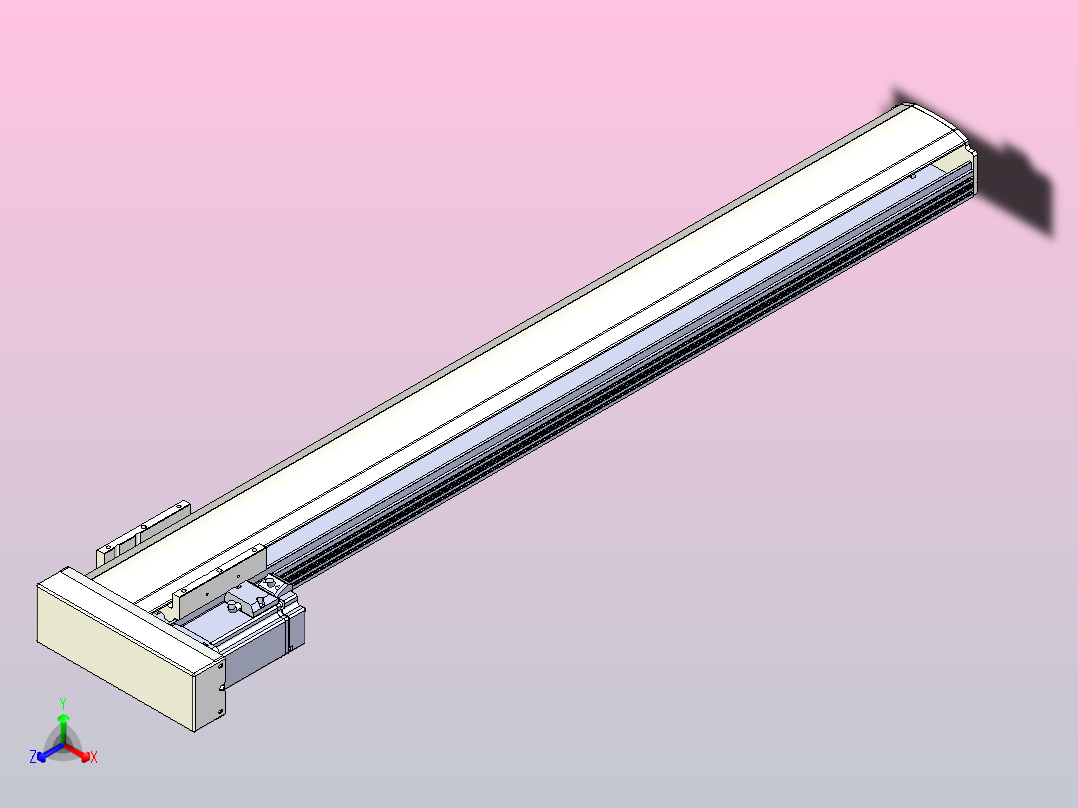 日规模组半封闭丝杆TPA-HNR-105D-1610C-L850-MR-C-P40-N3主视图