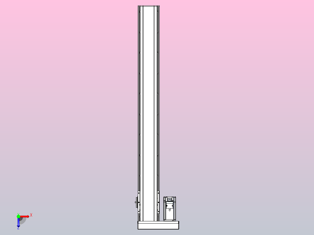 日规模组半封闭丝杆TPA-HNR-105D-1610C-L850-MR-C-P40-N3俯视图
