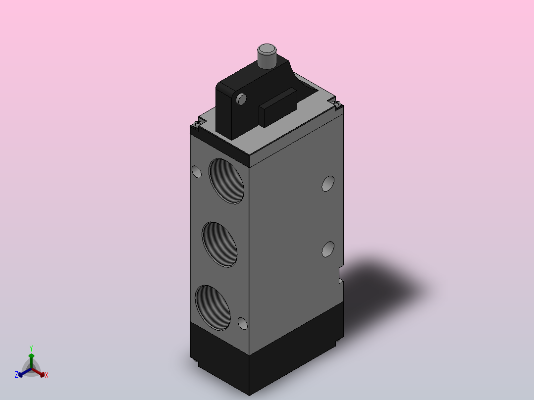 C系列机控换向阀Q23C1C-L8[Q25C1C-L3]主视图