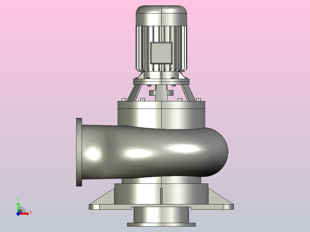 WL(I)型无堵塞立式排污泵-直管[200WLⅠ300-7-11]前视图