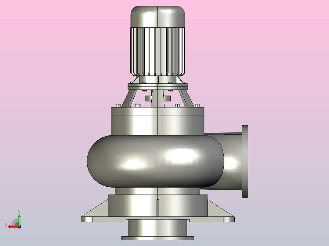 WL(I)型无堵塞立式排污泵-直管[200WLⅠ300-7-11]后视图