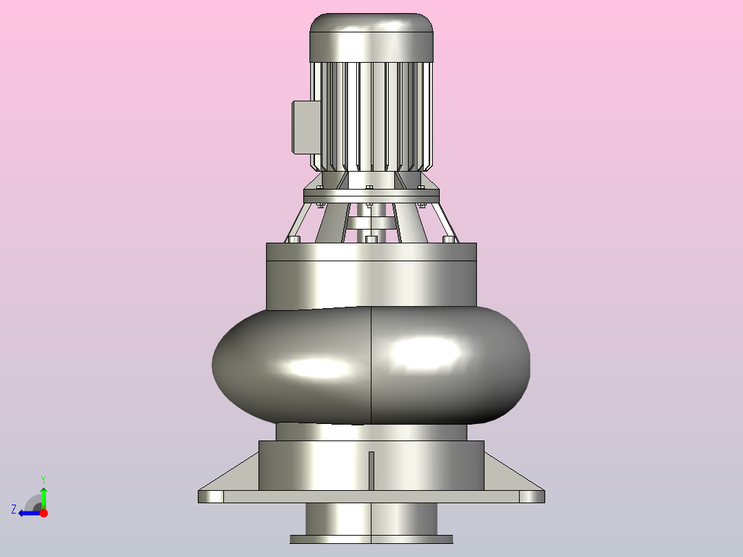 WL(I)型无堵塞立式排污泵-直管[200WLⅠ300-7-11]右视图