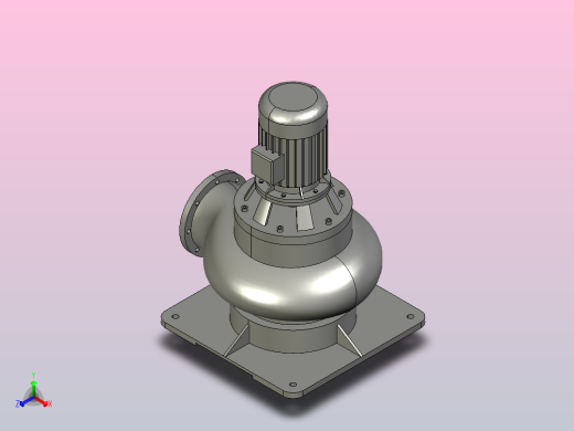 WL(I)型无堵塞立式排污泵-直管[200WLⅠ300-7-11]正等轴测缩略图