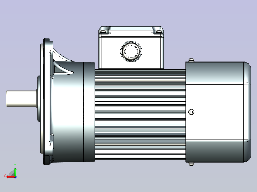 JSCC变频减速电机 f250v01-R后视图