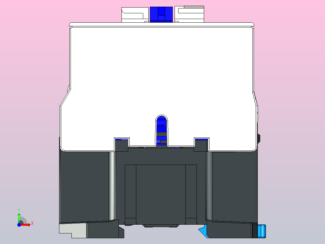 NC1-25交流接触器三维模型202204前视图