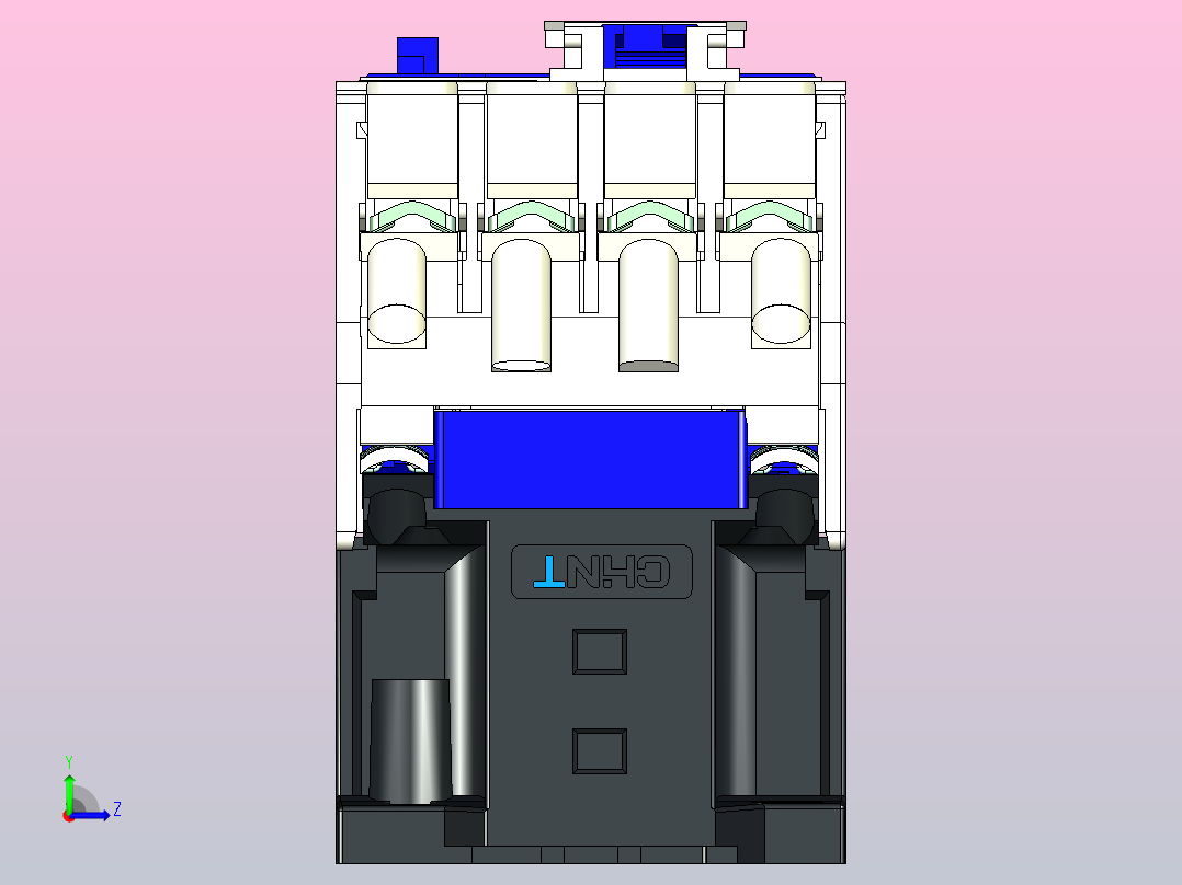 NC1-25交流接触器三维模型202204左视图