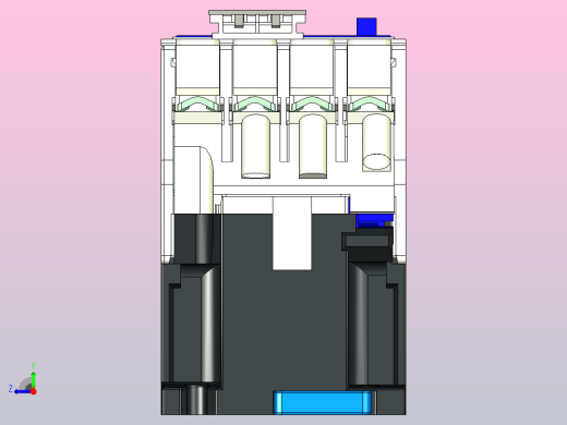 NC1-25交流接触器三维模型202204右视缩略图