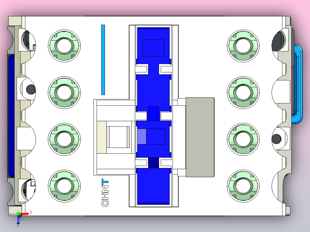 NC1-25交流接触器三维模型202204俯视图