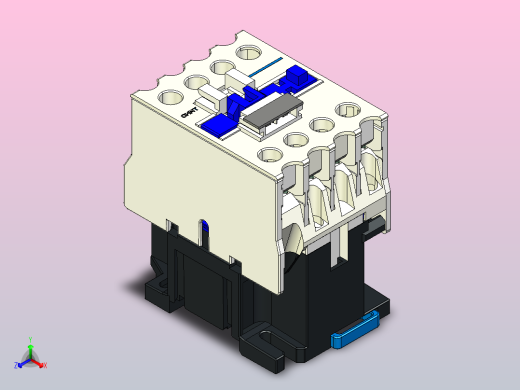 NC1-25交流接触器三维模型202204正等轴测缩略图
