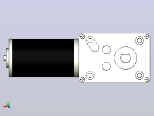 5840-31ZY双轴微型减速电机[5840-31ZY-49K]后视缩略图