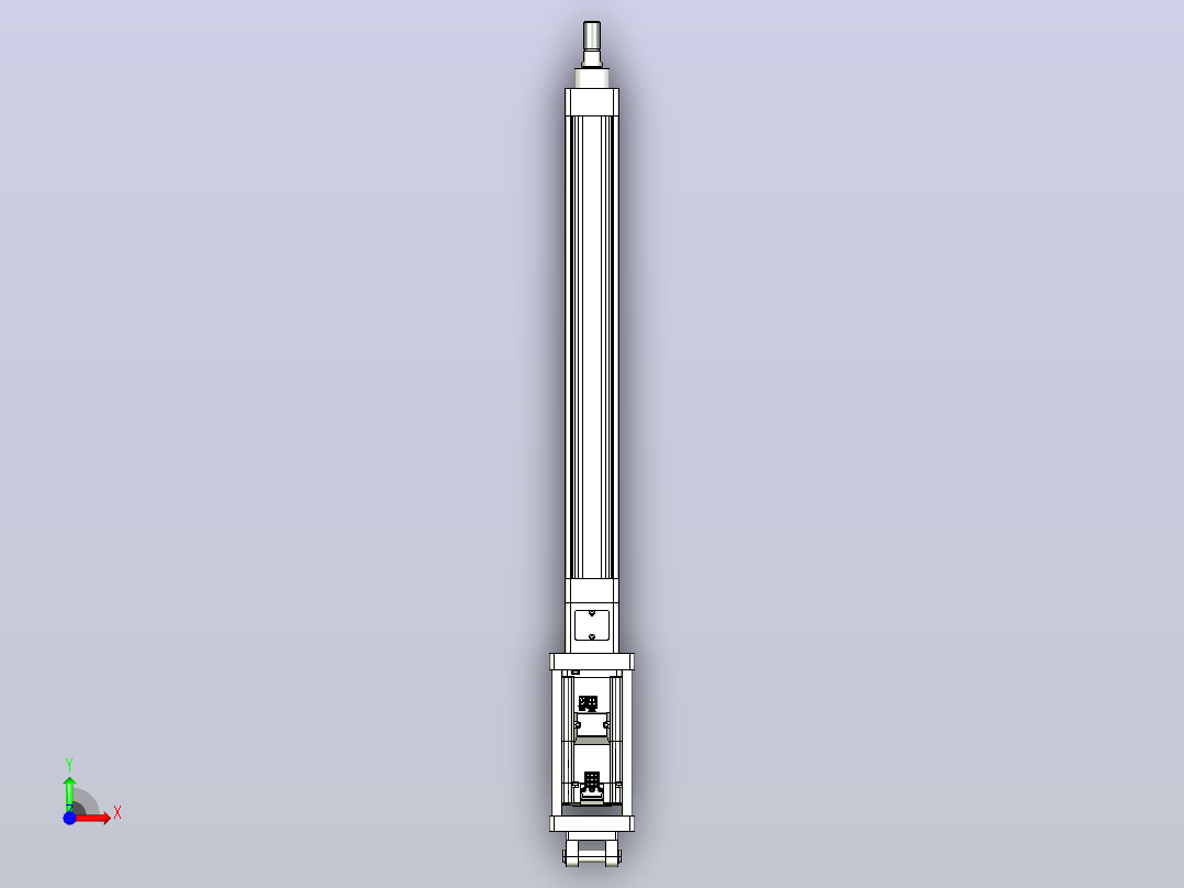 轻载电动缸TPA-ESR40-1210C-L350-M-CB-W-P40-C3前视图
