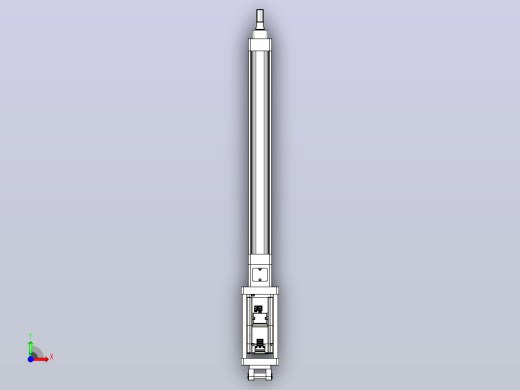 轻载电动缸TPA-ESR40-1210C-L350-M-CB-W-P40-C3前视缩略图