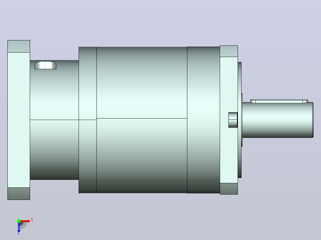 JTF160-L2 35-114.3-200-M12-ZJ经济型拉齿JTF160直齿行星减速机俯视图