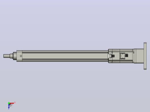 轻载电动缸TPA-ESR50-1610C-L500-MR-FB-W-P40-C3俯视缩略图