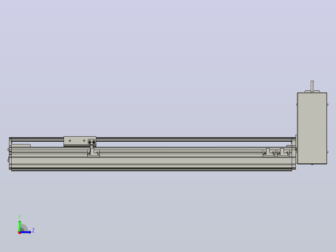 MT75BT半封闭皮带滑台[MT75BT.L80.400.LU.P40.C3]左视图
