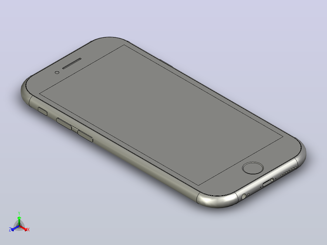 Phone 6正等轴测图