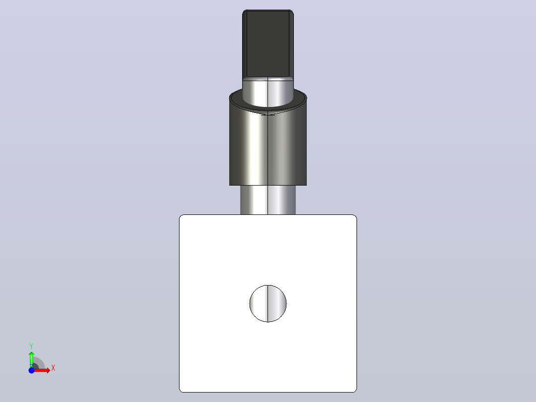 带松紧杆重型合页 X8 系列 40X40_带松紧杆重型合页 X8 系列 40X40前视图