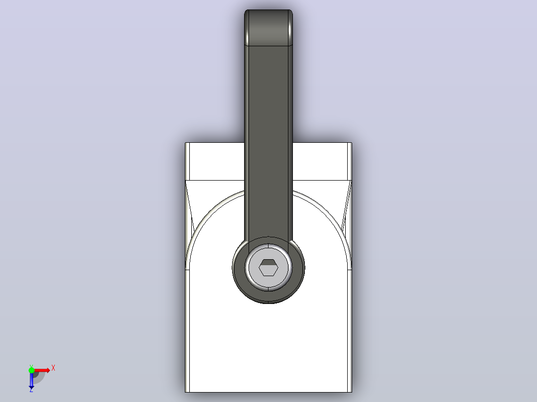 带松紧杆重型合页 X8 系列 40X40_带松紧杆重型合页 X8 系列 40X40俯视图