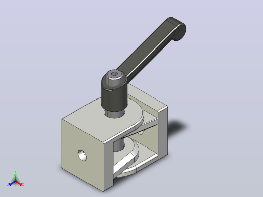 带松紧杆重型合页 X8 系列 40X40_带松紧杆重型合页 X8 系列 40X40正等轴测缩略图