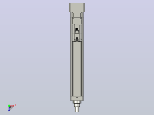 轻载电动缸TPA-ESR100-3210C-L500-MR-W-P75-JX-C3俯视缩略图