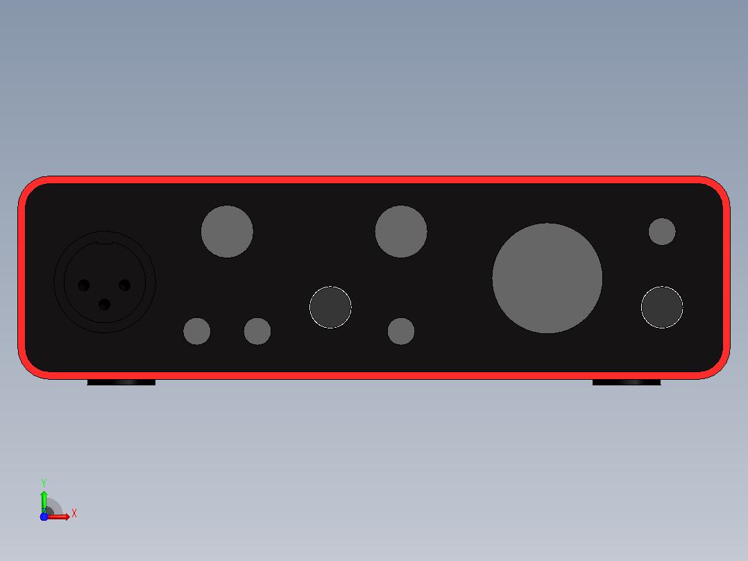 focusrite scarlet solo音频接口前视图