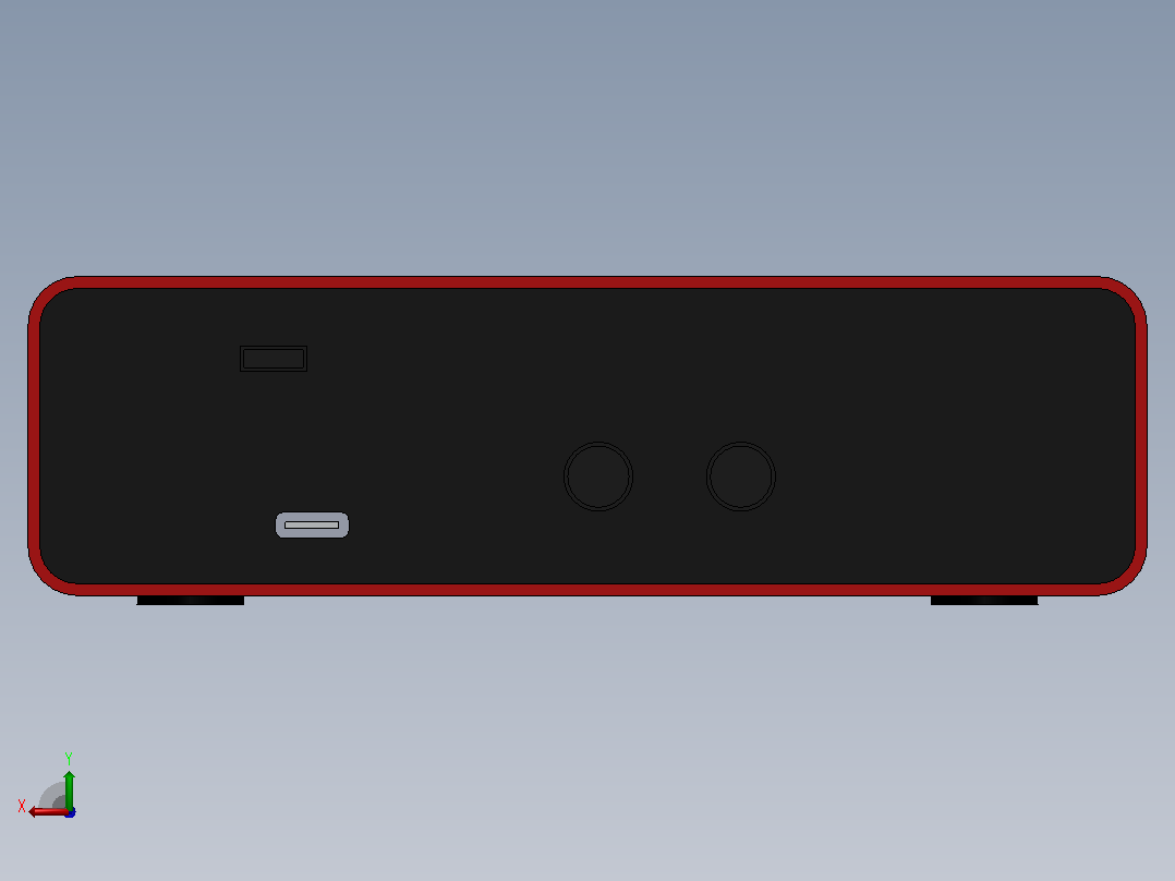 focusrite scarlet solo音频接口后视图