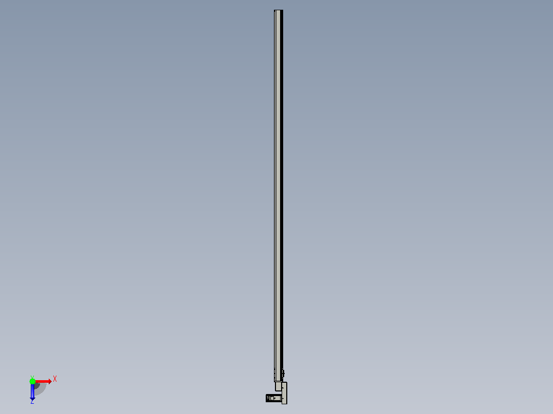 皮带直线轴半封闭可选导轨TPA-HNB-65S-90-L2650-MR-C-P10-N3俯视图