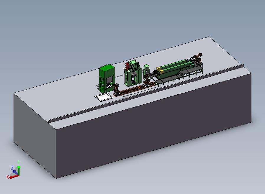 大型机器人装配流水线