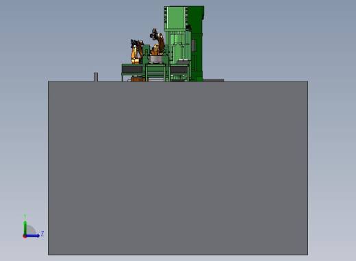 大型机器人装配流水线左视缩略图