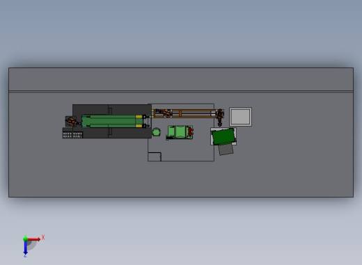 大型机器人装配流水线俯视缩略图