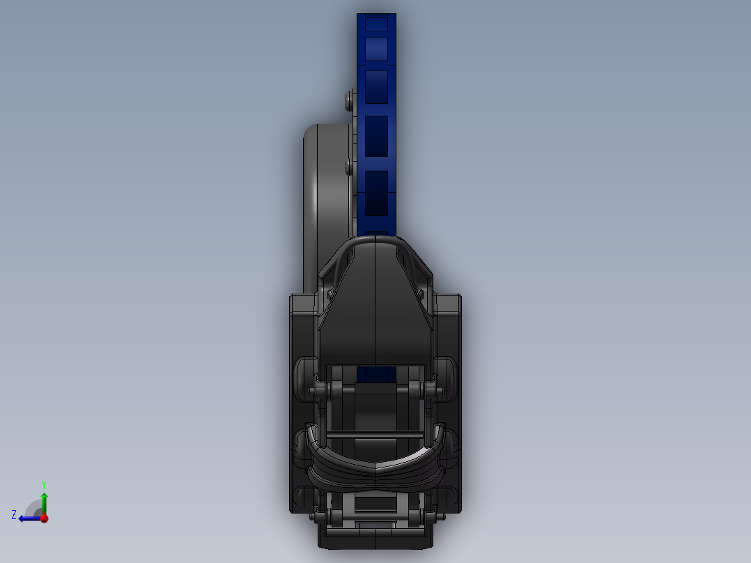 汽车盘式制动器右视图