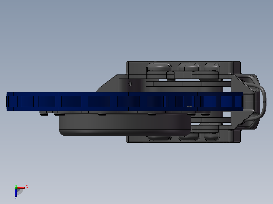 汽车盘式制动器俯视图