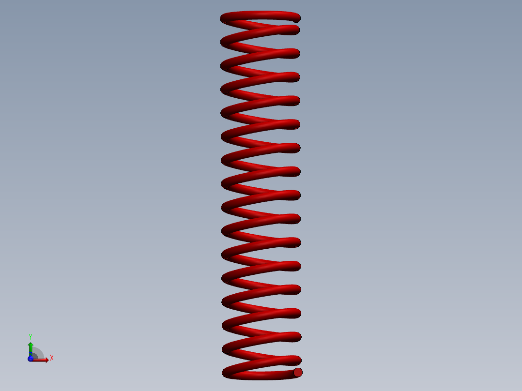 2010雅马哈前轮减震器3D模型主视图