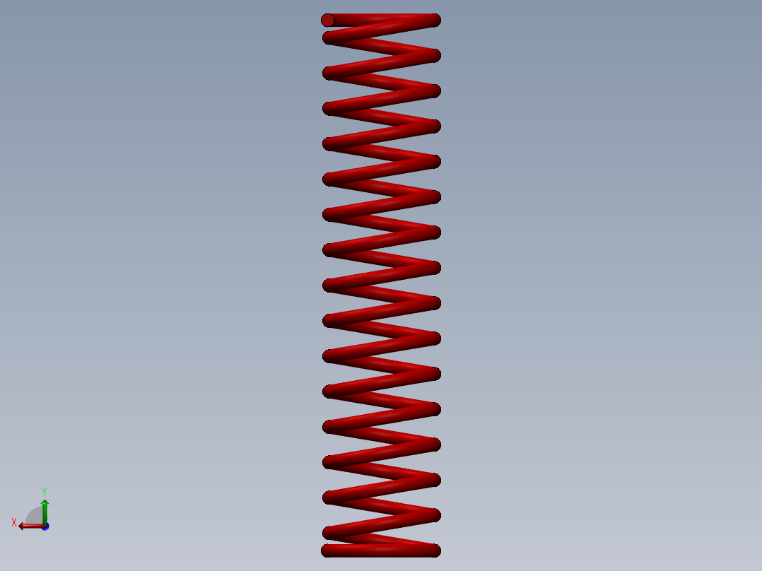 2010雅马哈前轮减震器3D模型后视图