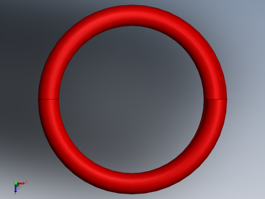 2010雅马哈前轮减震器3D模型俯视缩略图