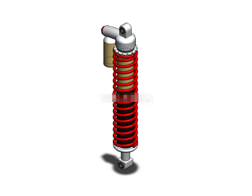 2010雅马哈前轮减震器3D模型缩略图