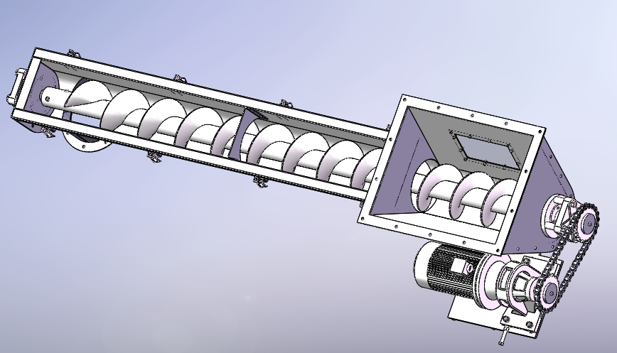 螺旋输送机3D模型