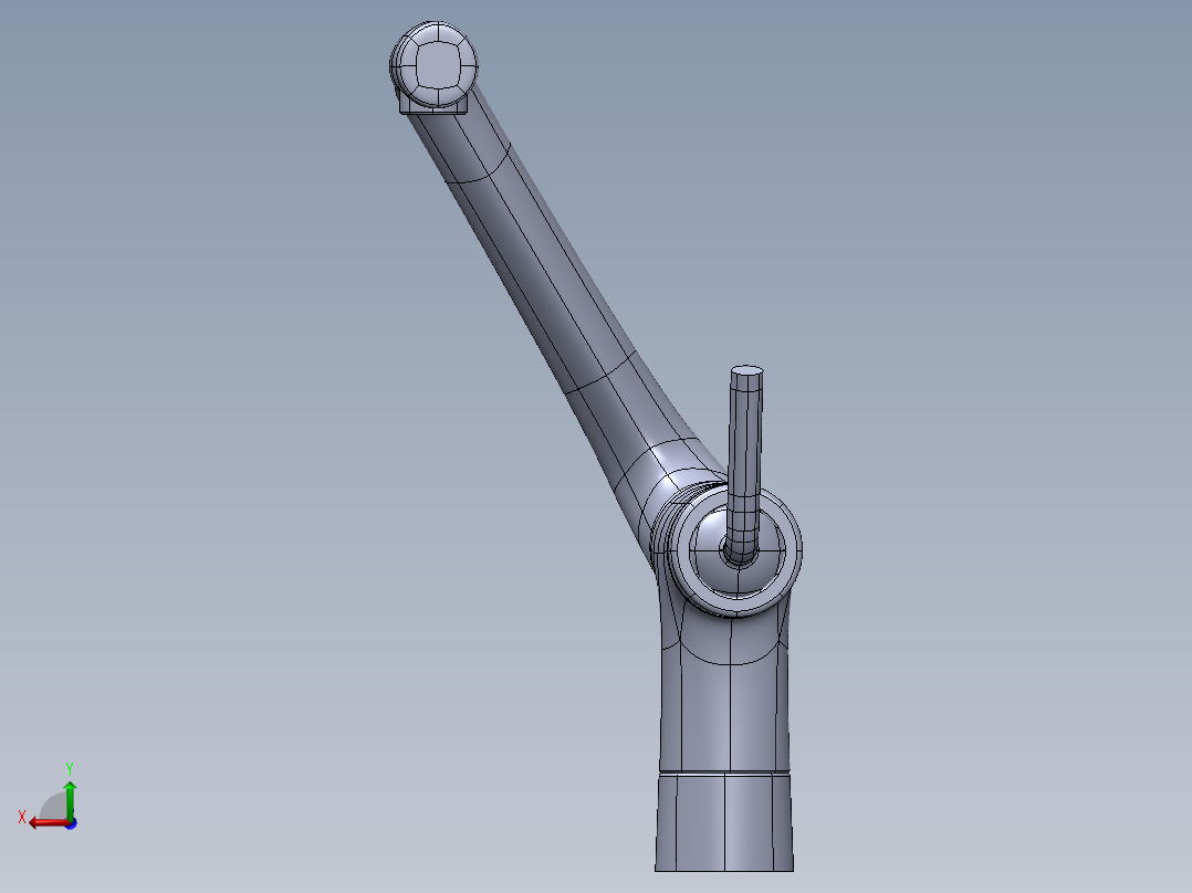 solidworks 水龙头后视图