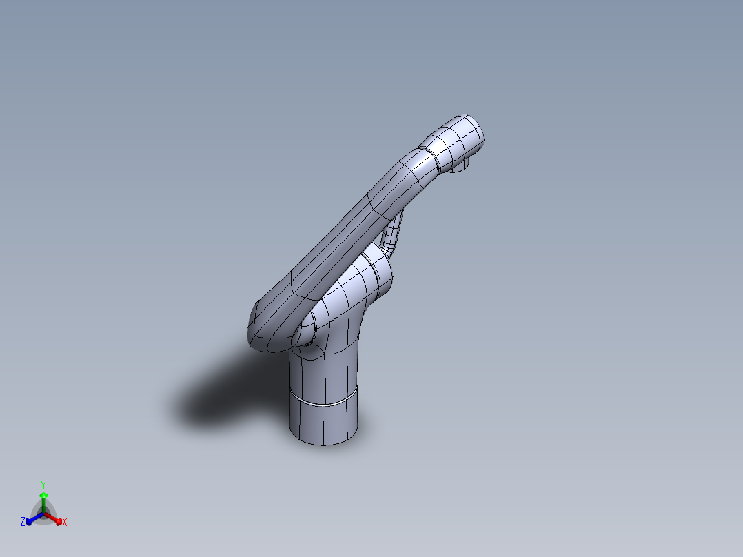 solidworks 水龙头正等轴测图