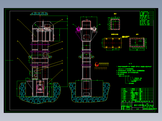 TDG800提升机总图