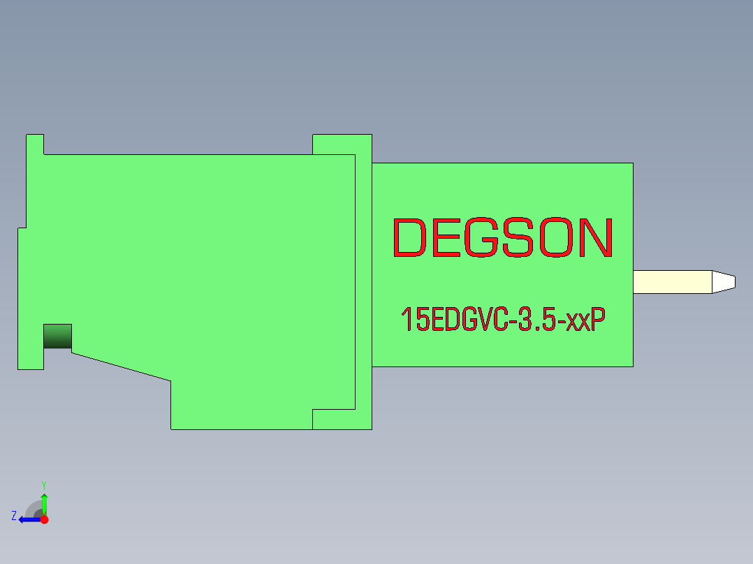 15EDG-3.5-3P(V-Hhb)右视图