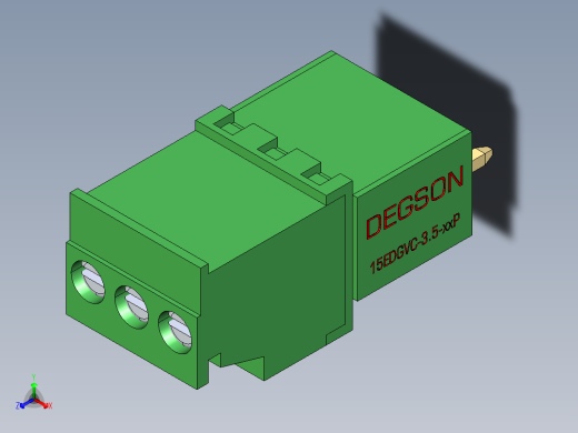 15EDG-3.5-3P(V-Hhb)正等轴测缩略图
