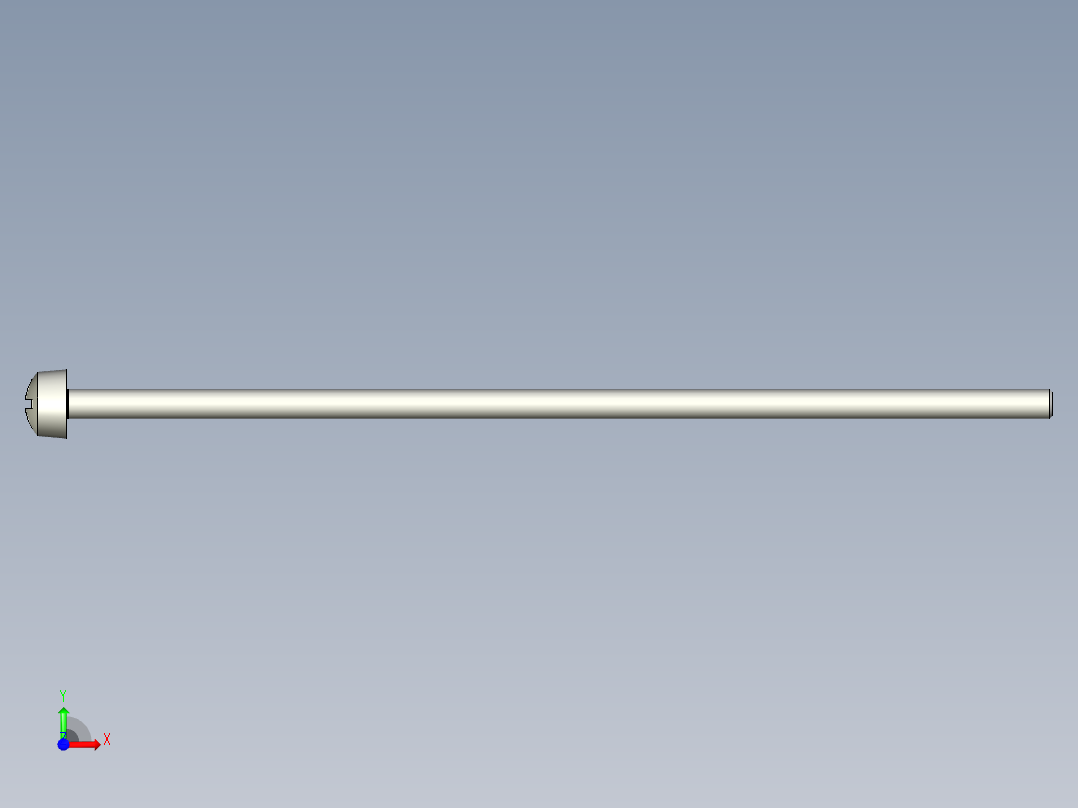 Cross_recessed_head-M3-100-30-4.2-7-4.9.stp螺钉-前视图