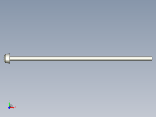 Cross_recessed_head-M3-100-30-4.2-7-4.9.stp螺钉-前视缩略图