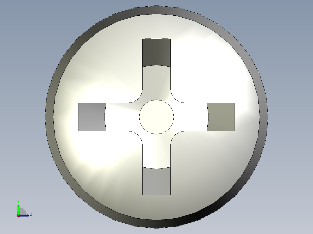 Cross_recessed_head-M3-100-30-4.2-7-4.9.stp螺钉-左视图