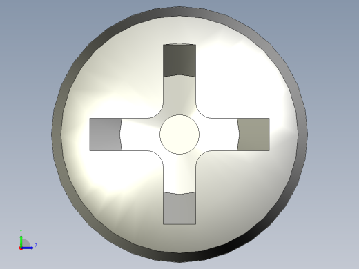 Cross_recessed_head-M3-100-30-4.2-7-4.9.stp螺钉-左视缩略图