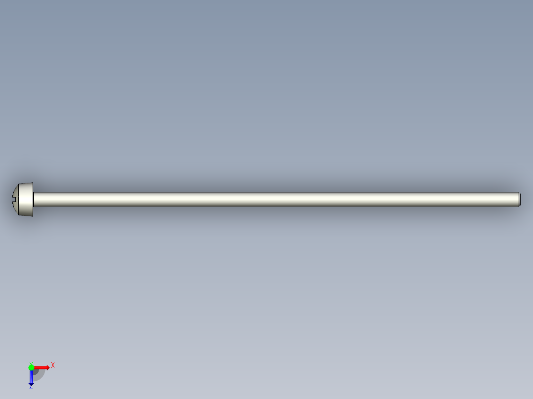 Cross_recessed_head-M3-100-30-4.2-7-4.9.stp螺钉-俯视图