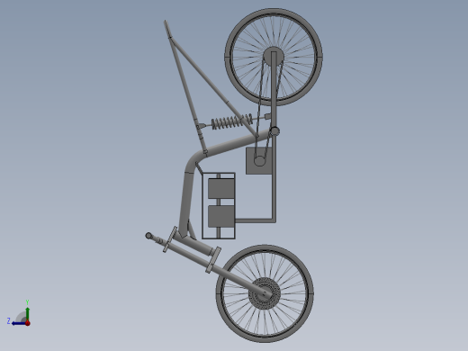 64---助力自行车框架模型sw2010三维图纸模型设计图纸右视缩略图