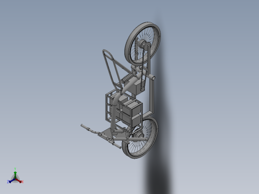 64---助力自行车框架模型sw2010三维图纸模型设计图纸正等轴测缩略图